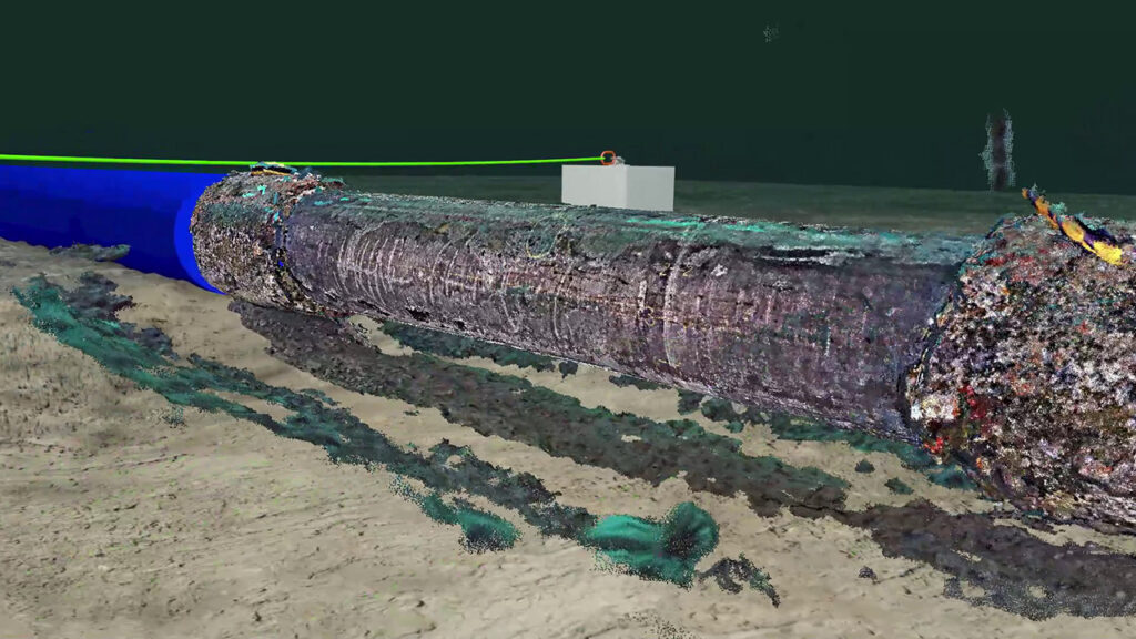 Subsea pipeline LiDAR survey