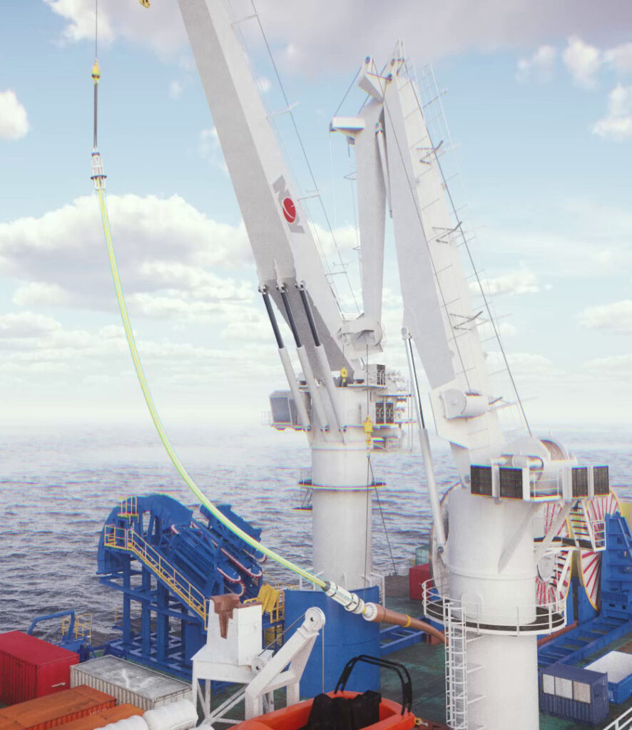 Duel crane lift offshore