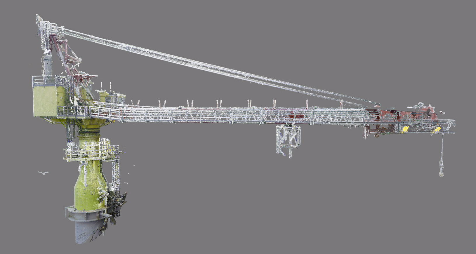 View of a laser scan survey